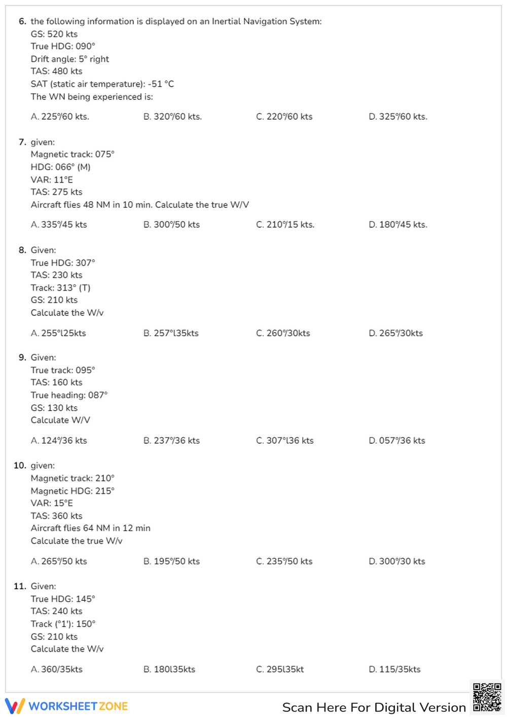 Wind Velocity Worksheet | Grade 12 Printable Practice - Page 2