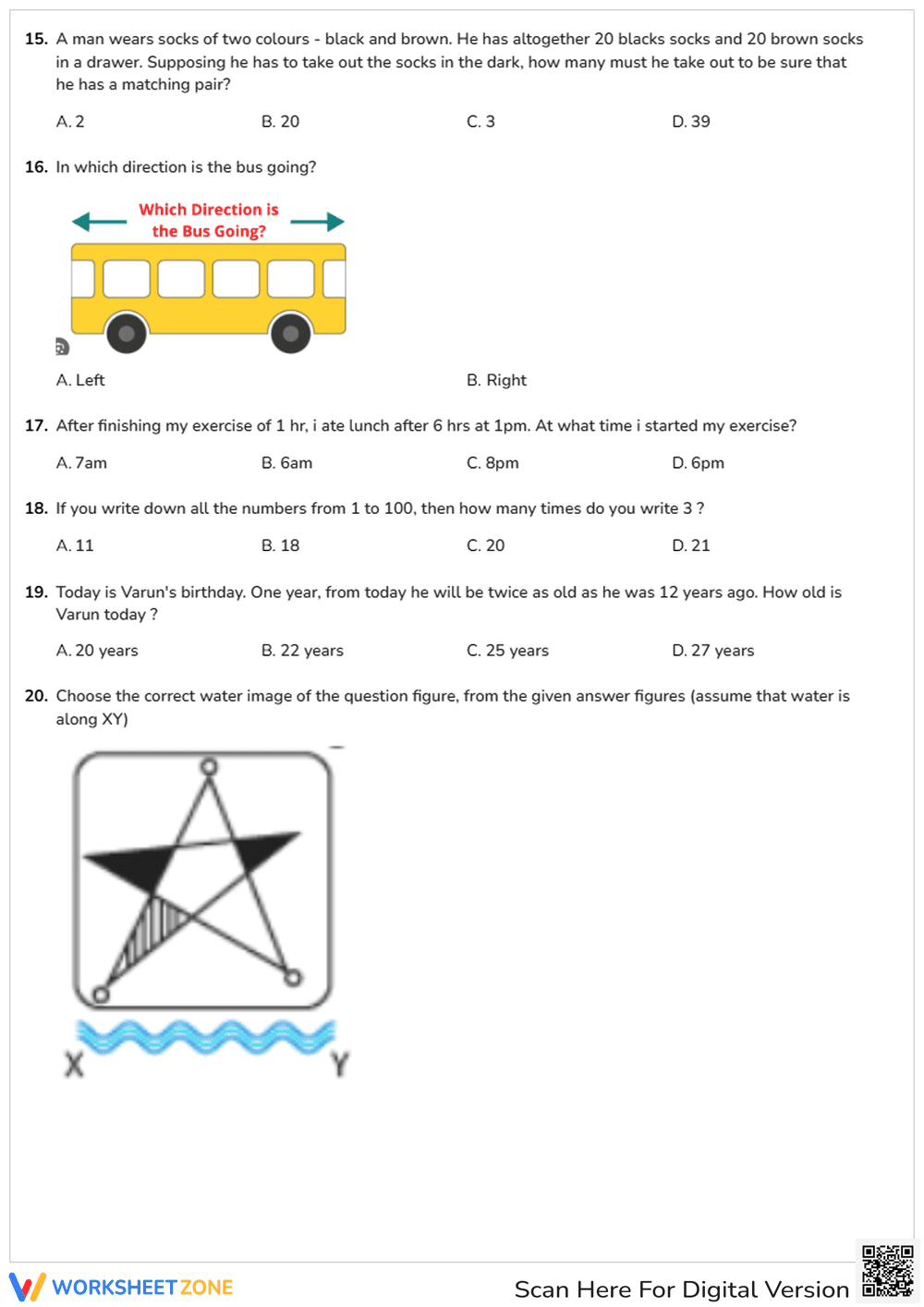 Grade 3-5 Logic & Analogies — Printable No-Prep Worksheet - Page 4
