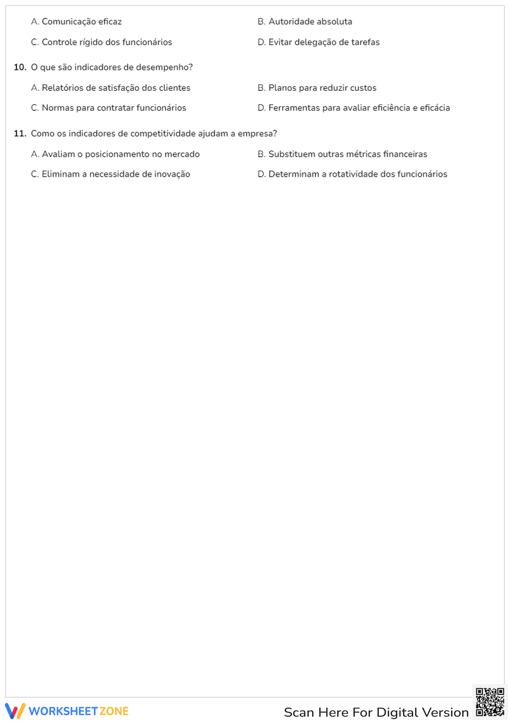 Essential Business Management Quiz | College Level - Page 2