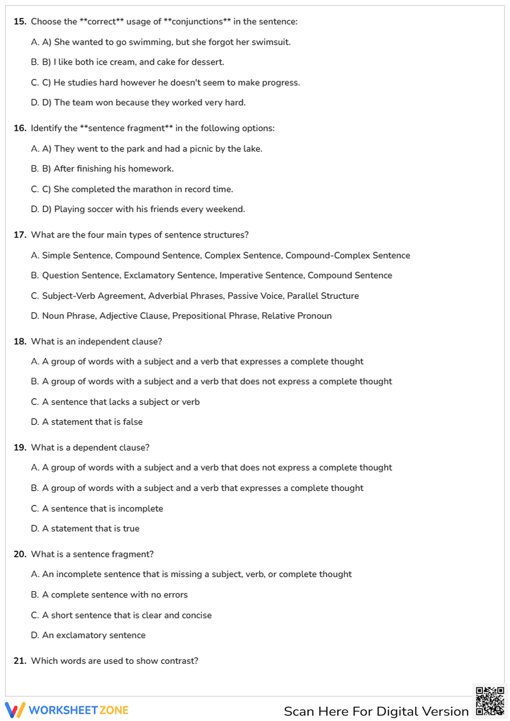Ethiopian Grade 12 English Exam - Page 3