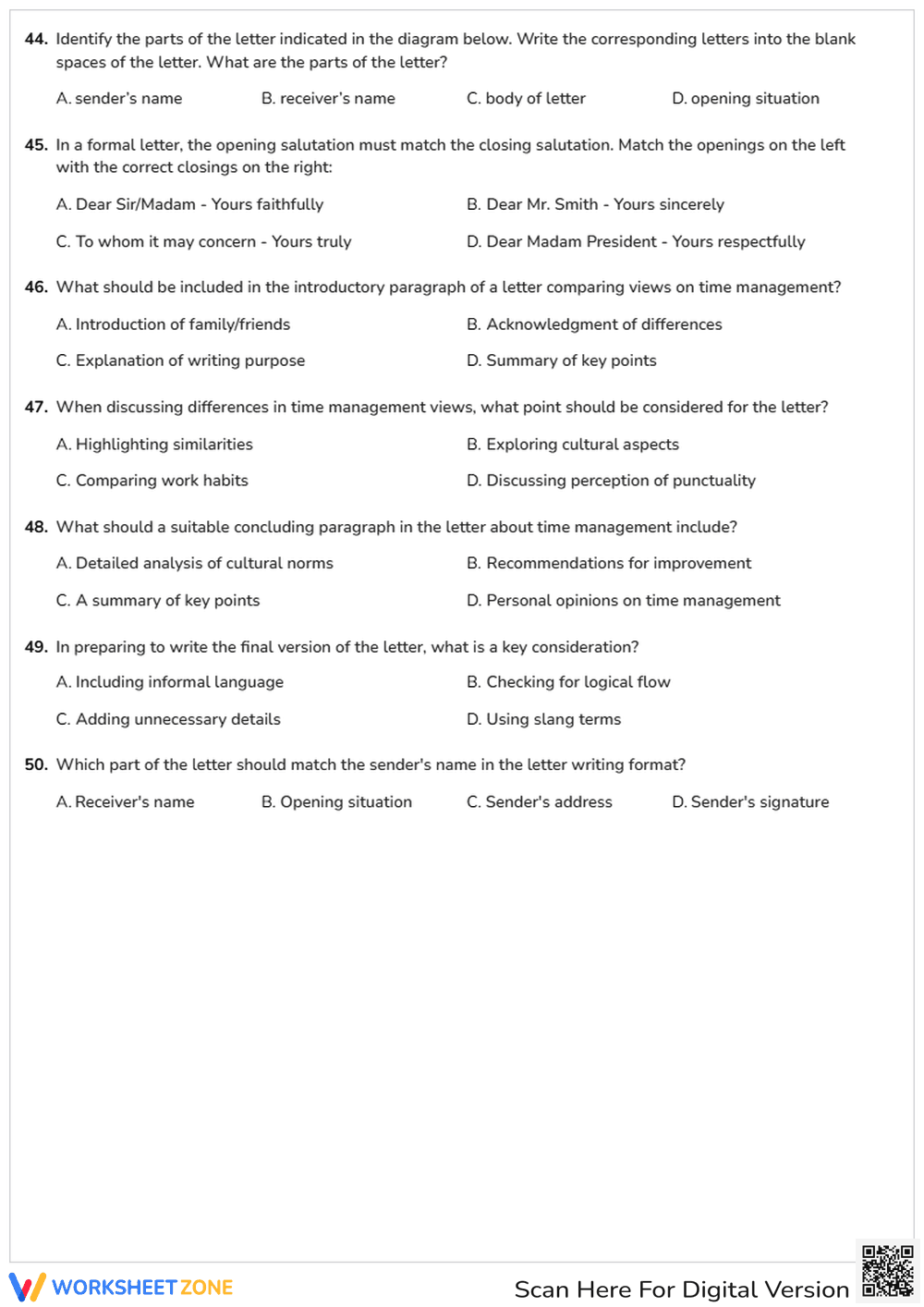 Ethiopian Grade 12 English Exam - Page 7