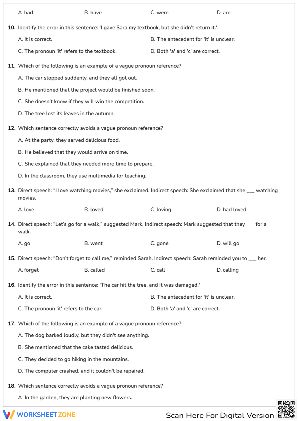 L.11-12.1 Worksheet: Advanced Grammar — Grade 12 Aligned - Page 2