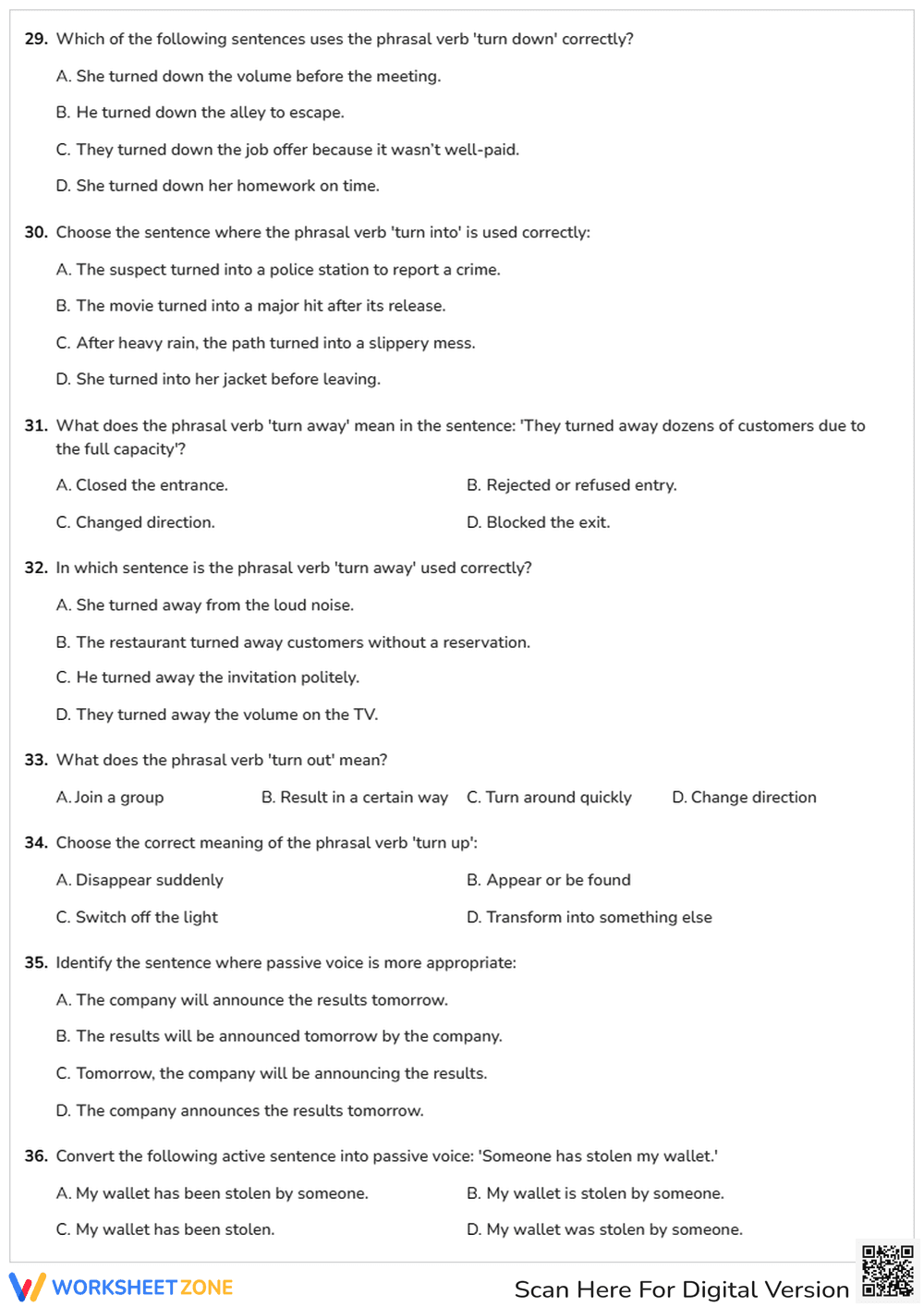 L.11-12.1 Worksheet: Advanced Grammar — Grade 12 Aligned - Page 4