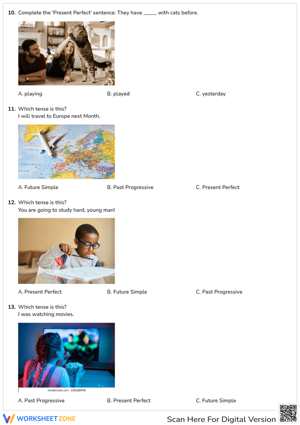 Verb Tenses & Pronouns Review | Essential Grade 5-7 ELA - Page 3
