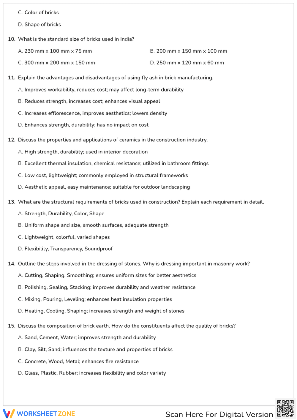 Building Materials Quiz | Grade 8 Essential Science - Page 2