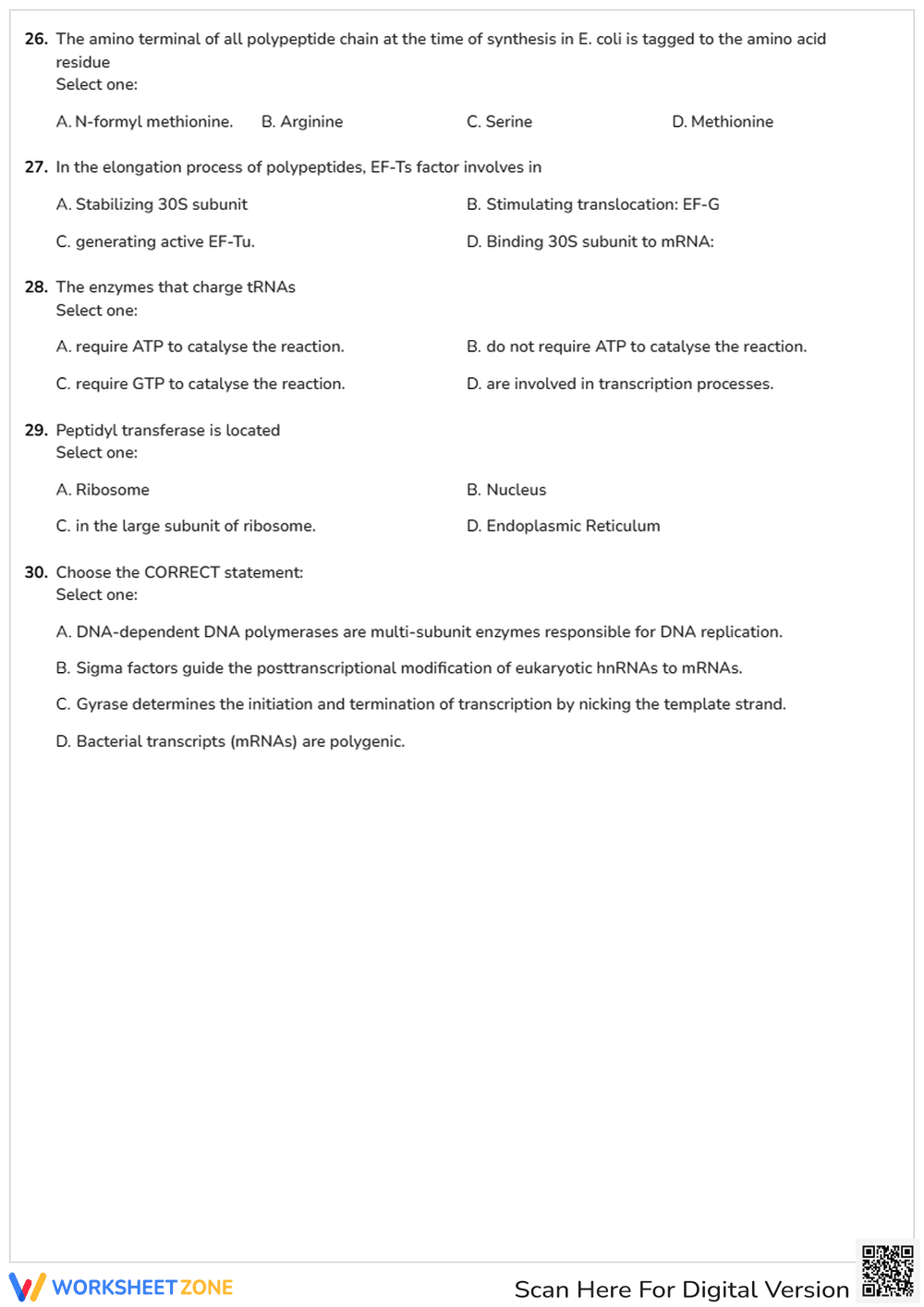 Transcription & Translation Quiz | Essential College Biology - Page 4
