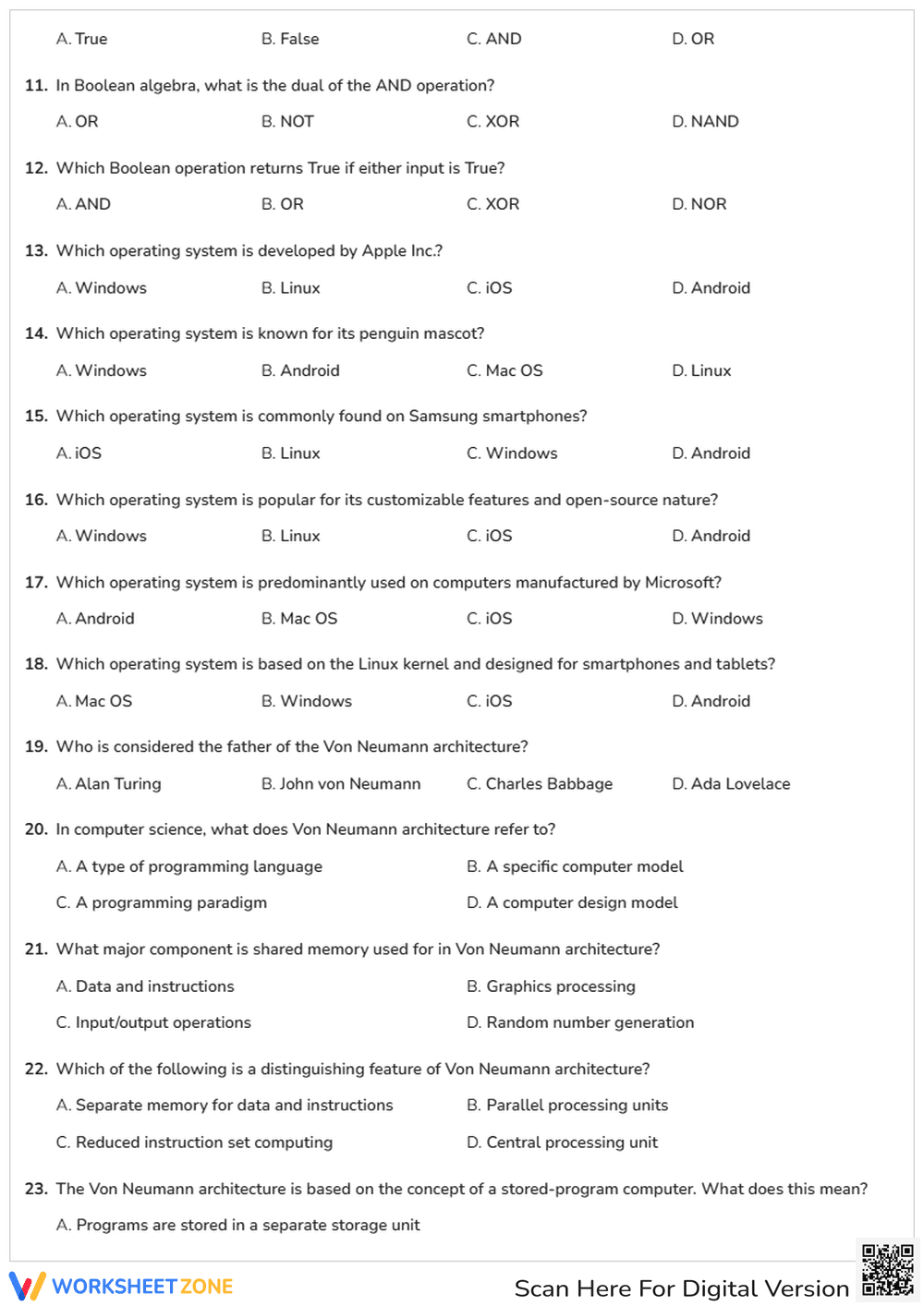 Essential ICT & Computer Science Quiz | Grades 6-8 - Page 2