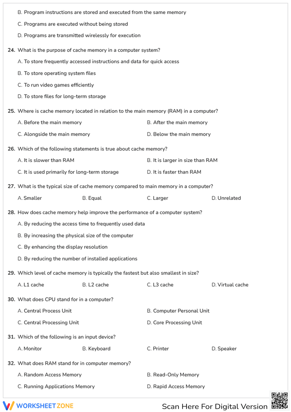 Essential ICT & Computer Science Quiz | Grades 6-8 - Page 3