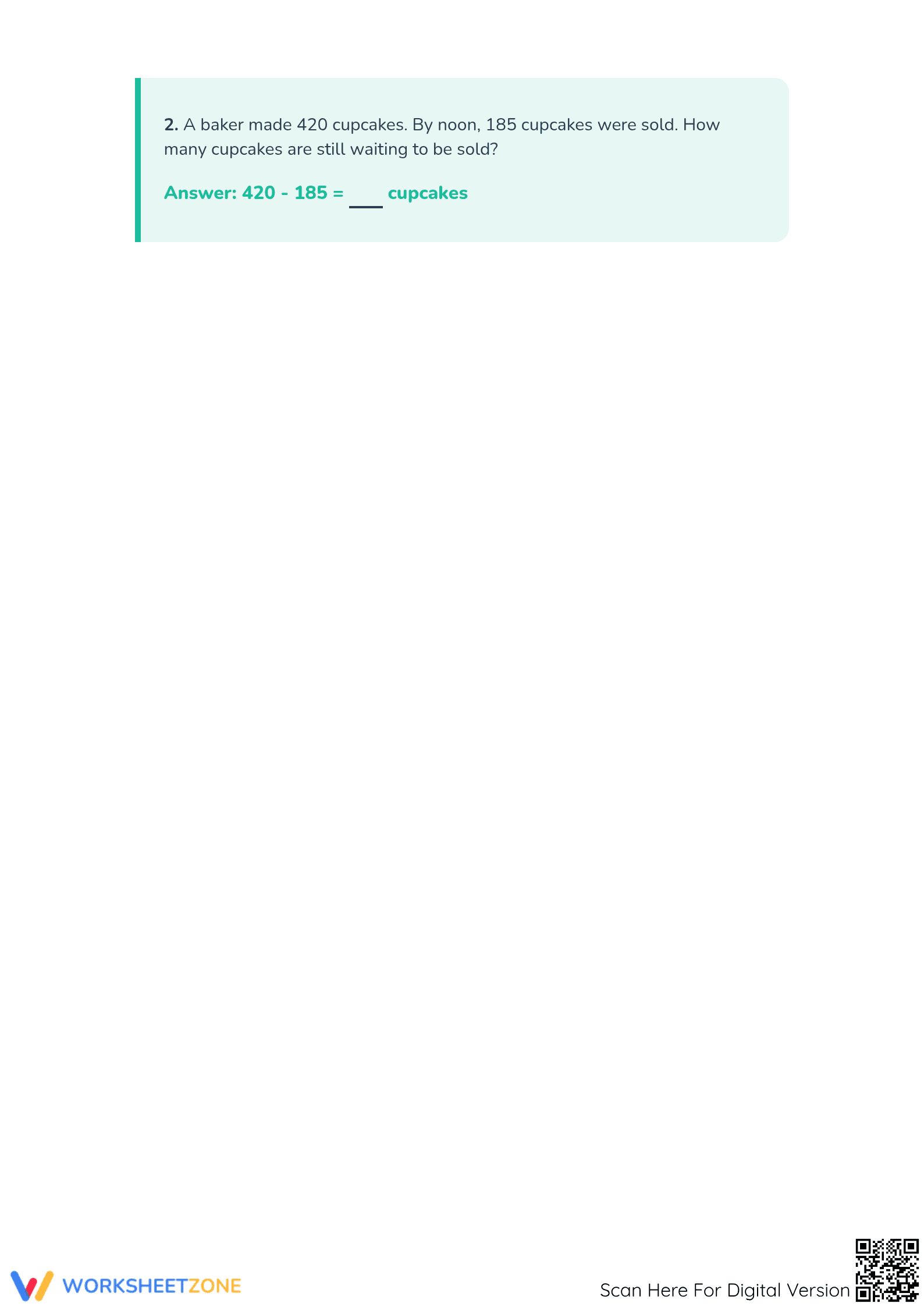 3-Digit Subtraction Worksheet | Grade 2 Math Printable - Page 3