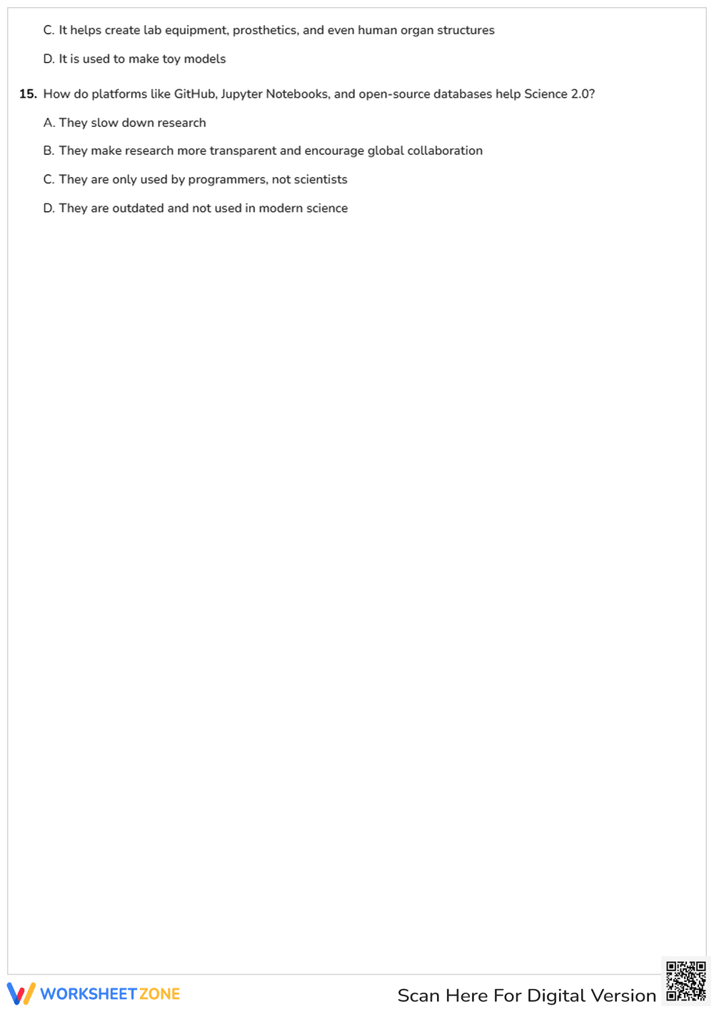 Science 2.0 Worksheet | Essential College Communication - Page 3