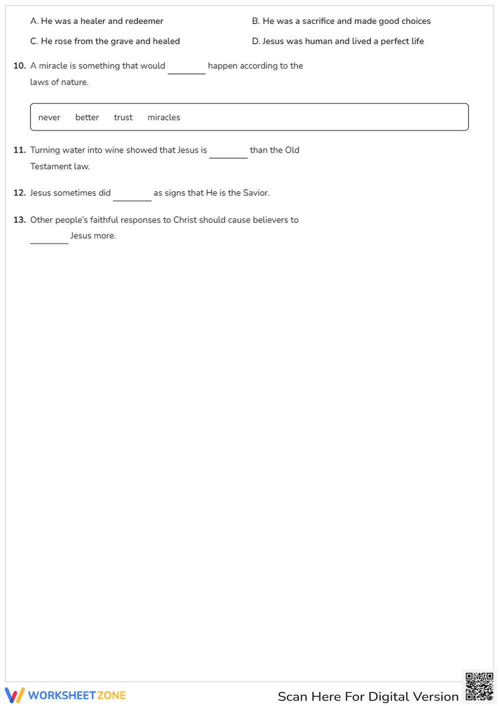 Bible Test 3 - Page 2