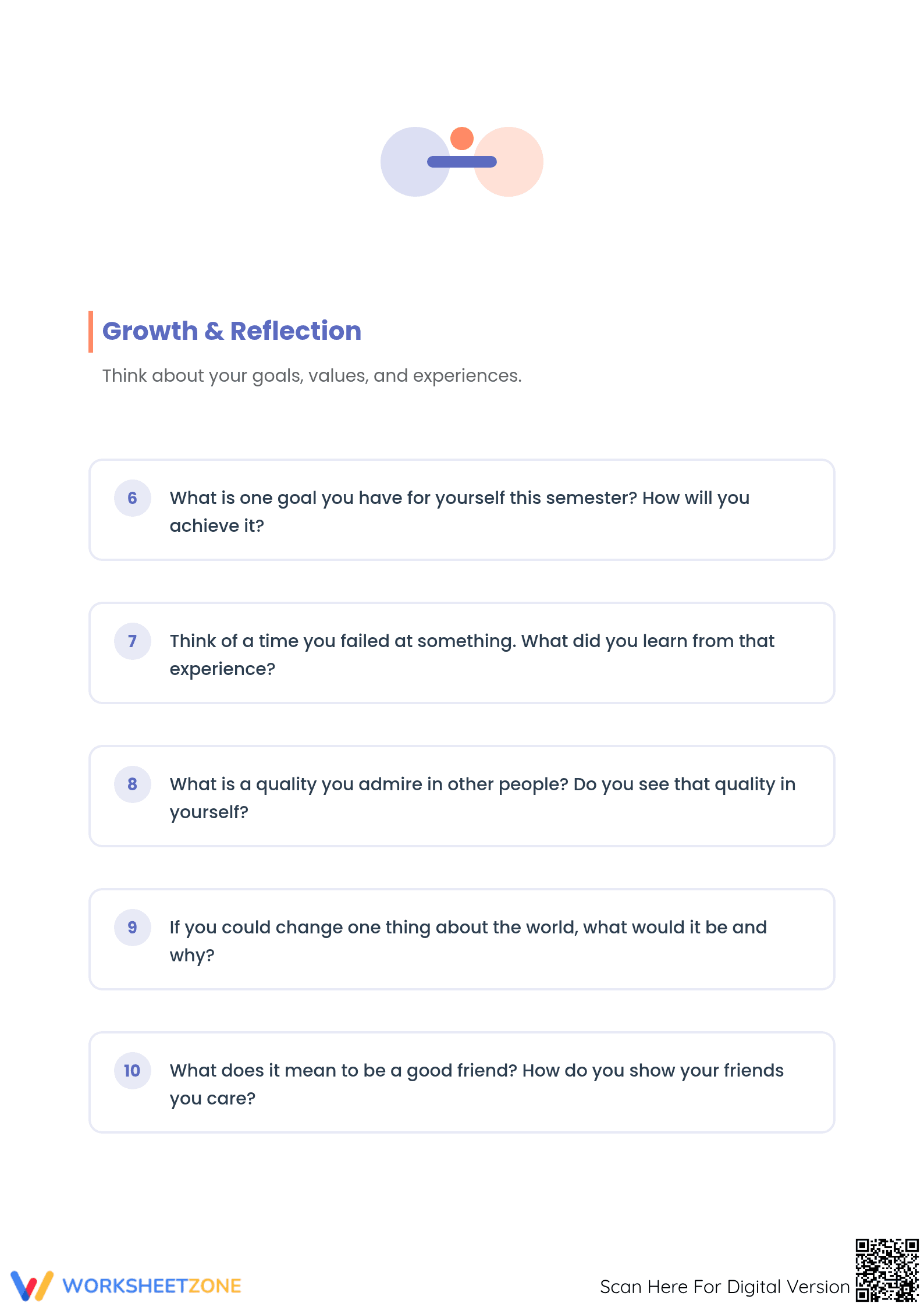 Printable Morning Meeting Questions | Grade 6-8 ELA - Page 2