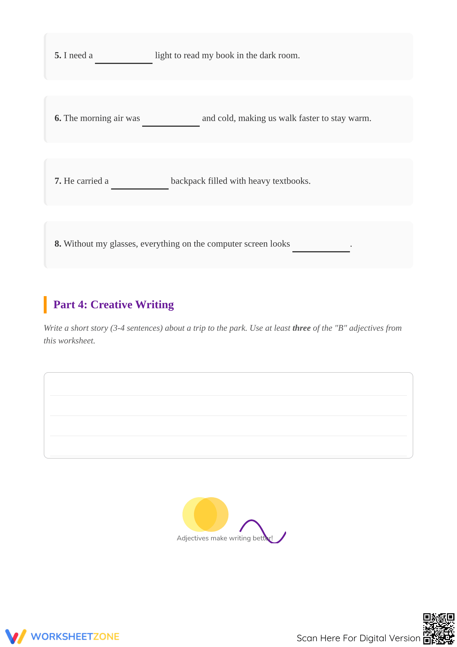 Essential Descriptive Adjectives Starting with B - Page 3