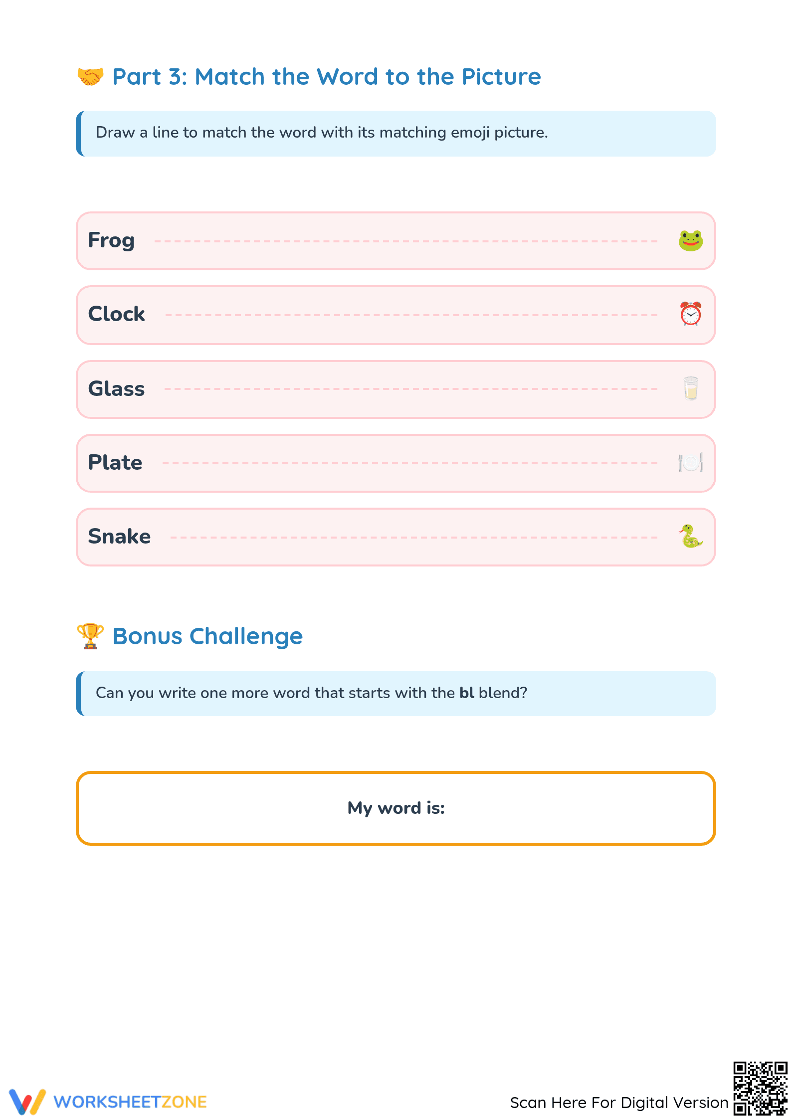 Consonant Blends Worksheet | Grade 1 Essential Phonics - Page 3