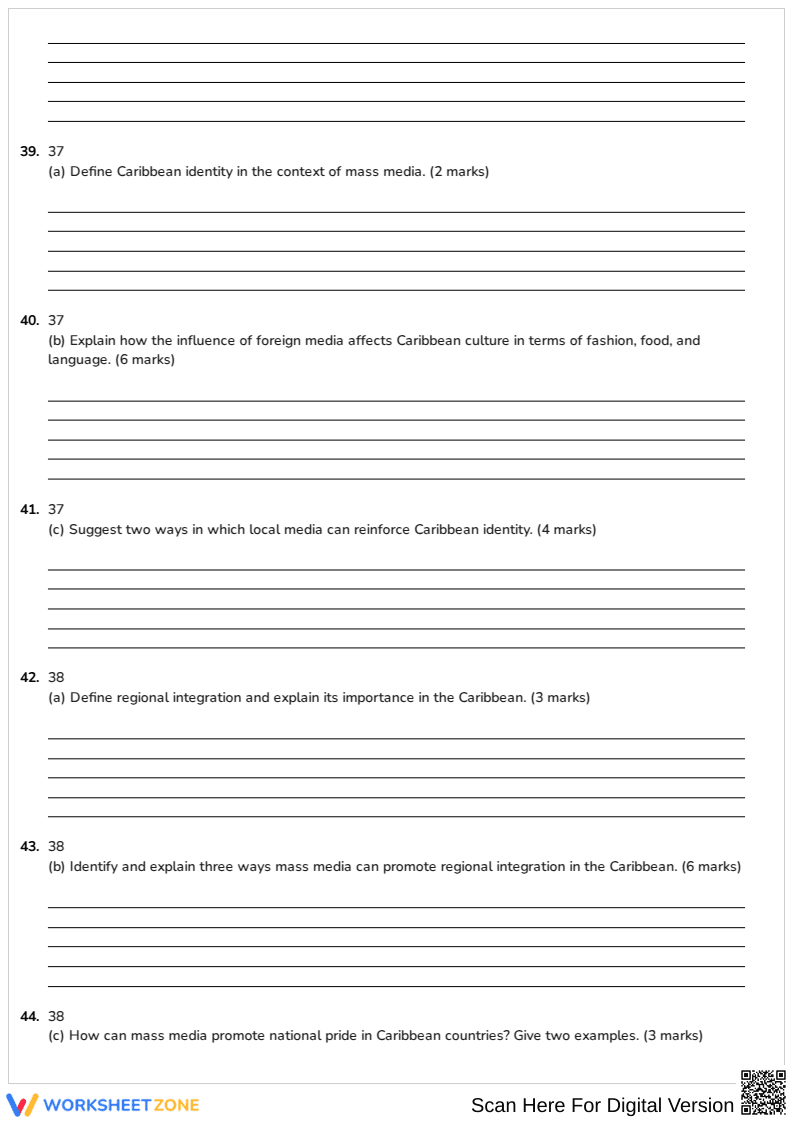 SOCIAL STUDIES GRADE 11 MID-TERM TEST - Page 5