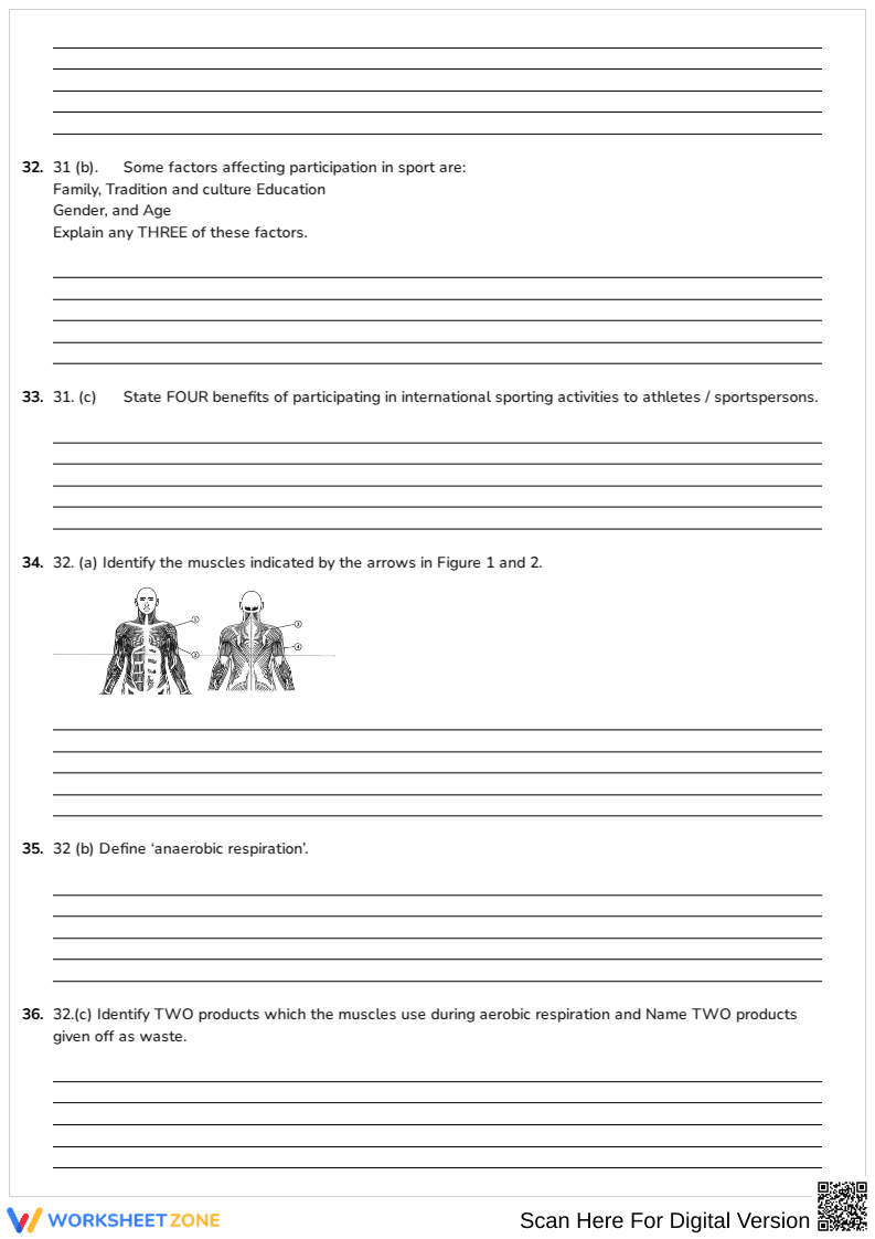 Printable Physical Education Mid-Term Exam | Grade 10-11 - Page 4
