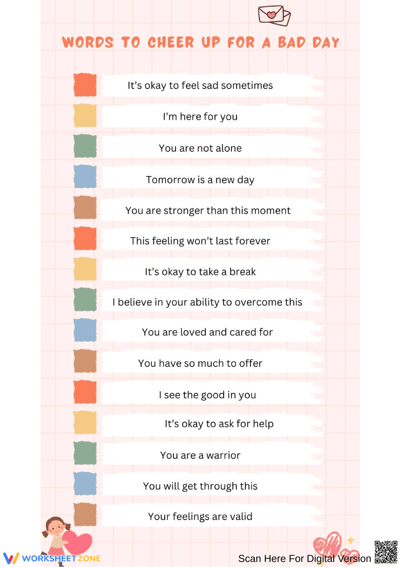 Words to Boost Student Confidence Poster - Page 2