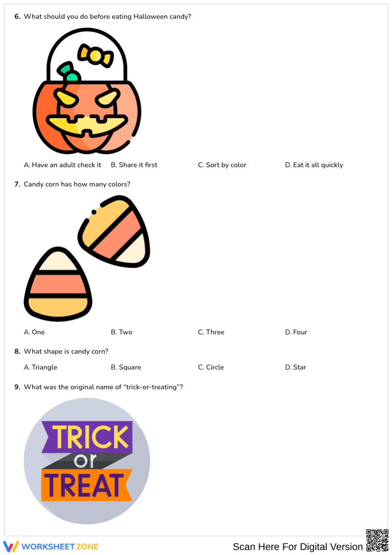 Halloween Quiz – Trick-or-Treating and Candy Facts Trivia - Page 3