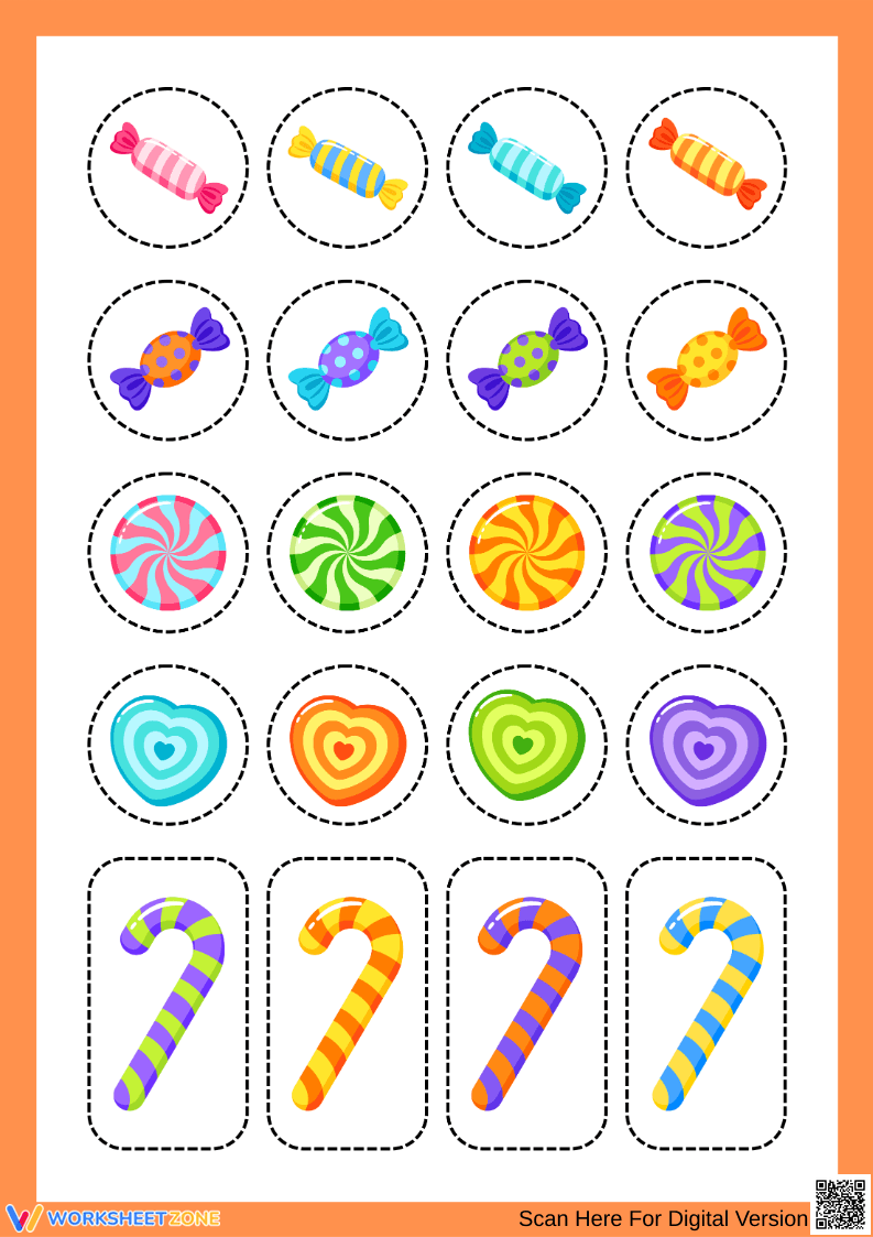 Halloween Candy Bag Craft Printable for Kindergarten - Page 2
