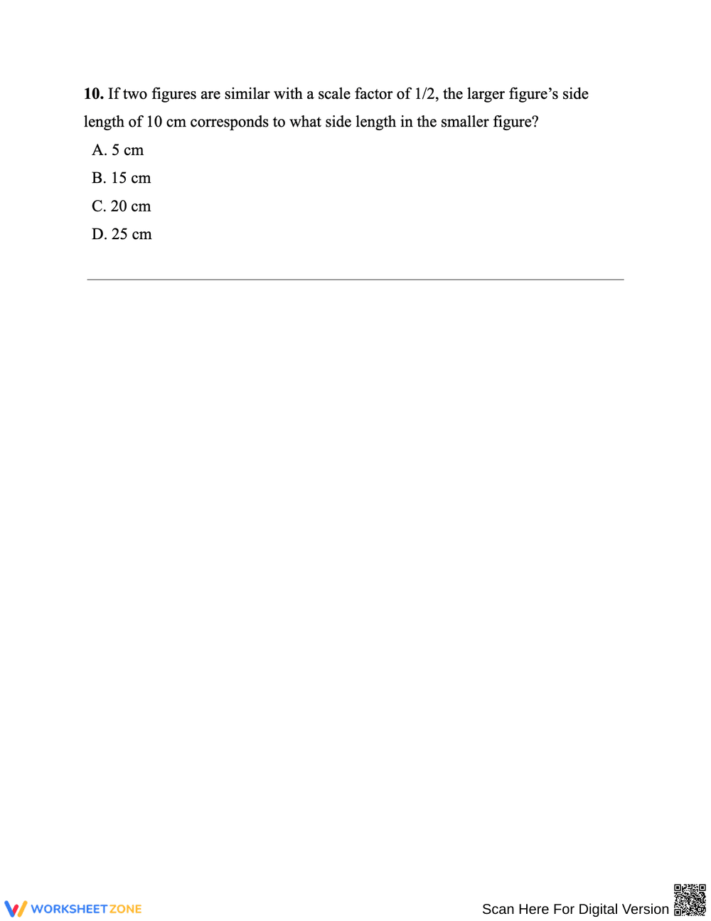 Similar Figures – Multiple Choice Geometry Practice - Page 4