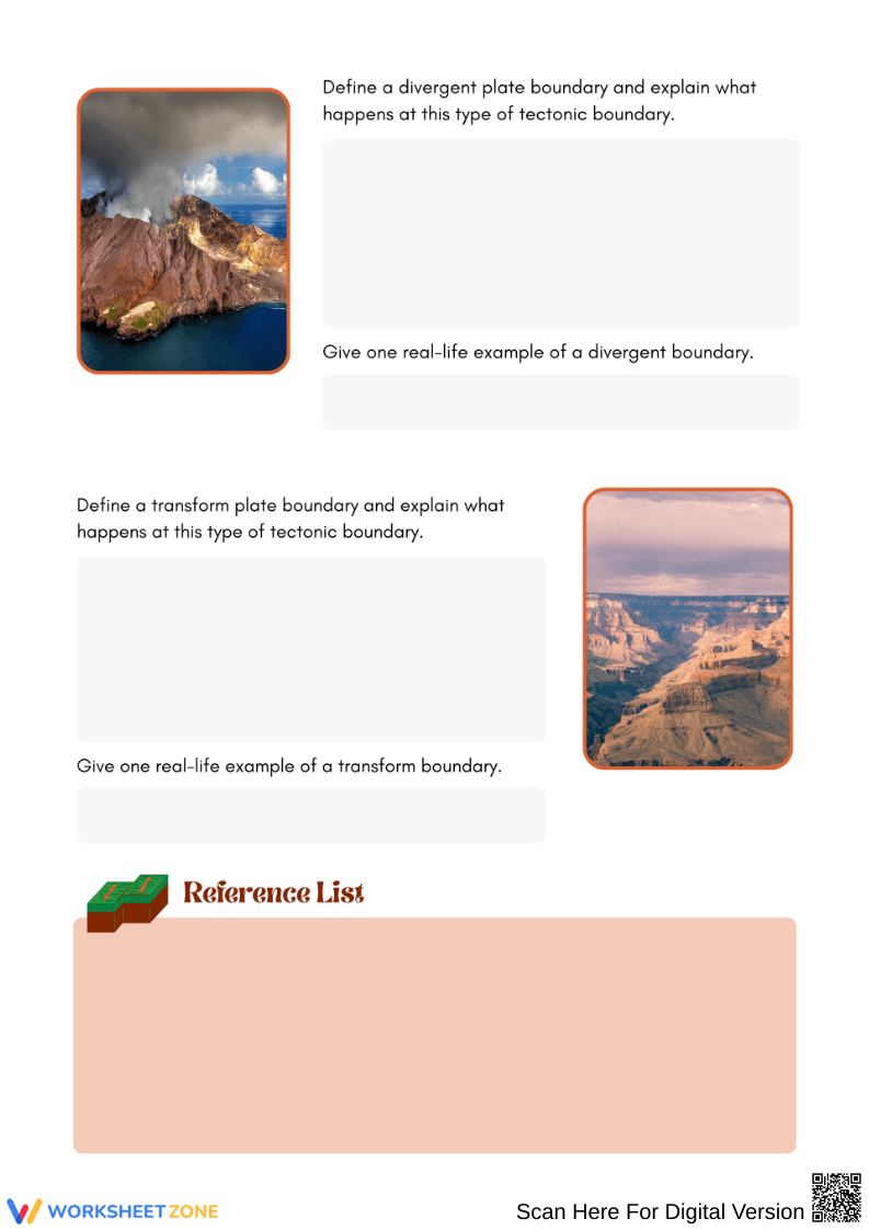 Tectonic Plate Boundaries Research Activity - Page 2
