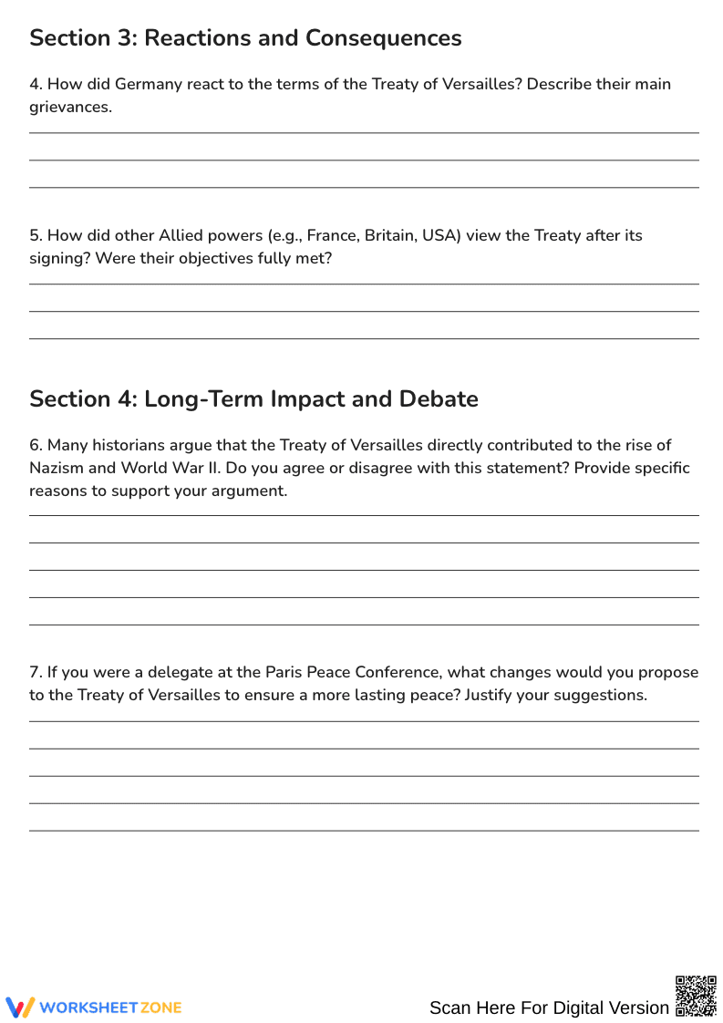 Analyzing the Treaty of Versailles: Key Provisions & Historical Context - Page 2