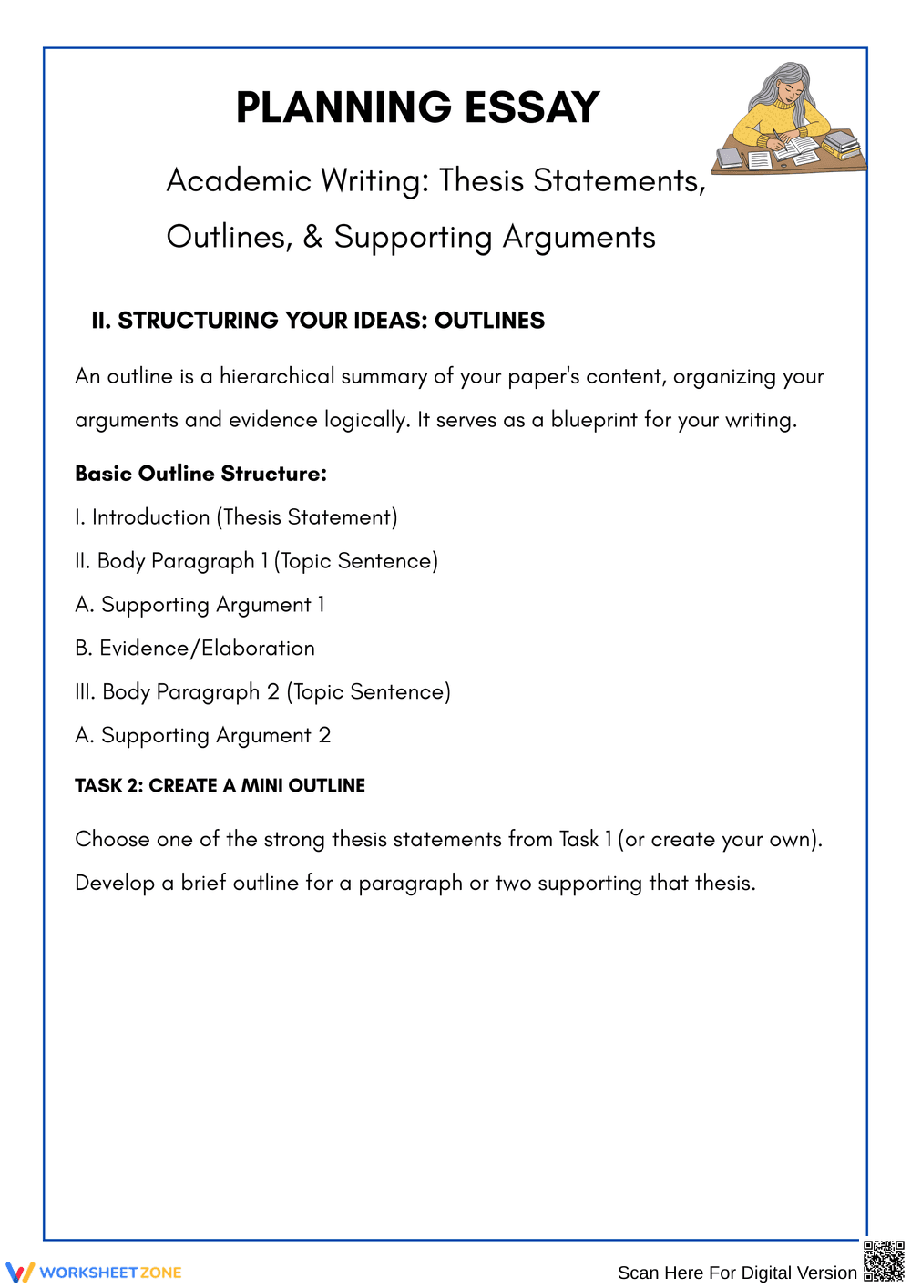 Planning Effective Essays with Thesis Statements and Outlines - Page 2