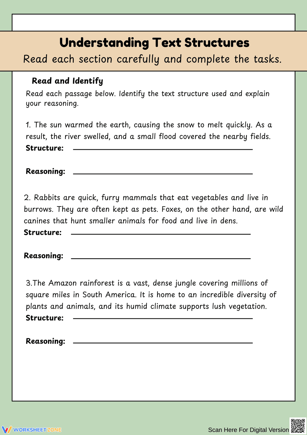Understanding Text Structures Activities - Page 3