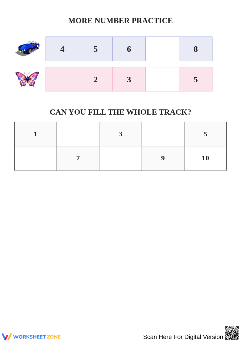 Engaging Missing Numbers Activities for Kids - Page 2