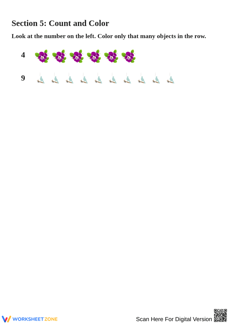 Counting Adventure Activities: Numbers 1 to 20 - Page 3