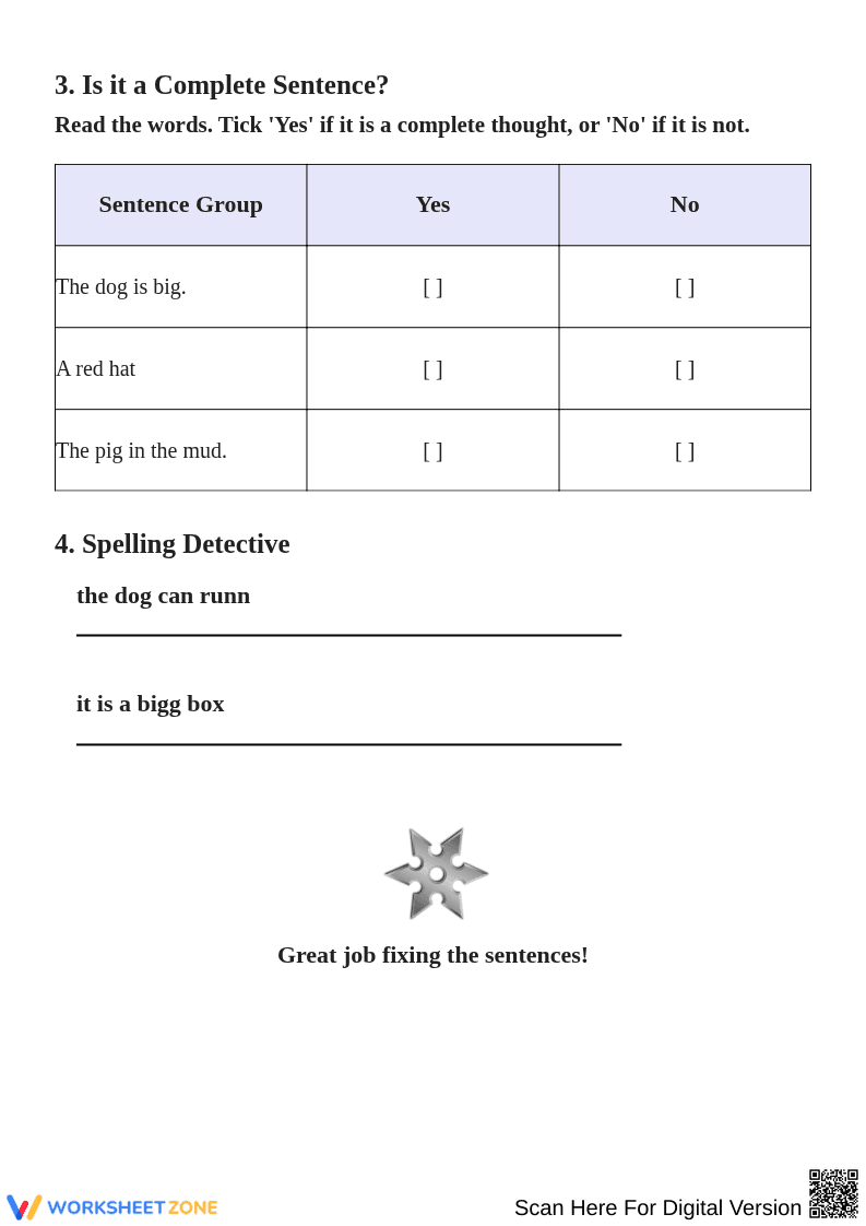 Fix the Sentences with Capitalization and Spelling - Page 2