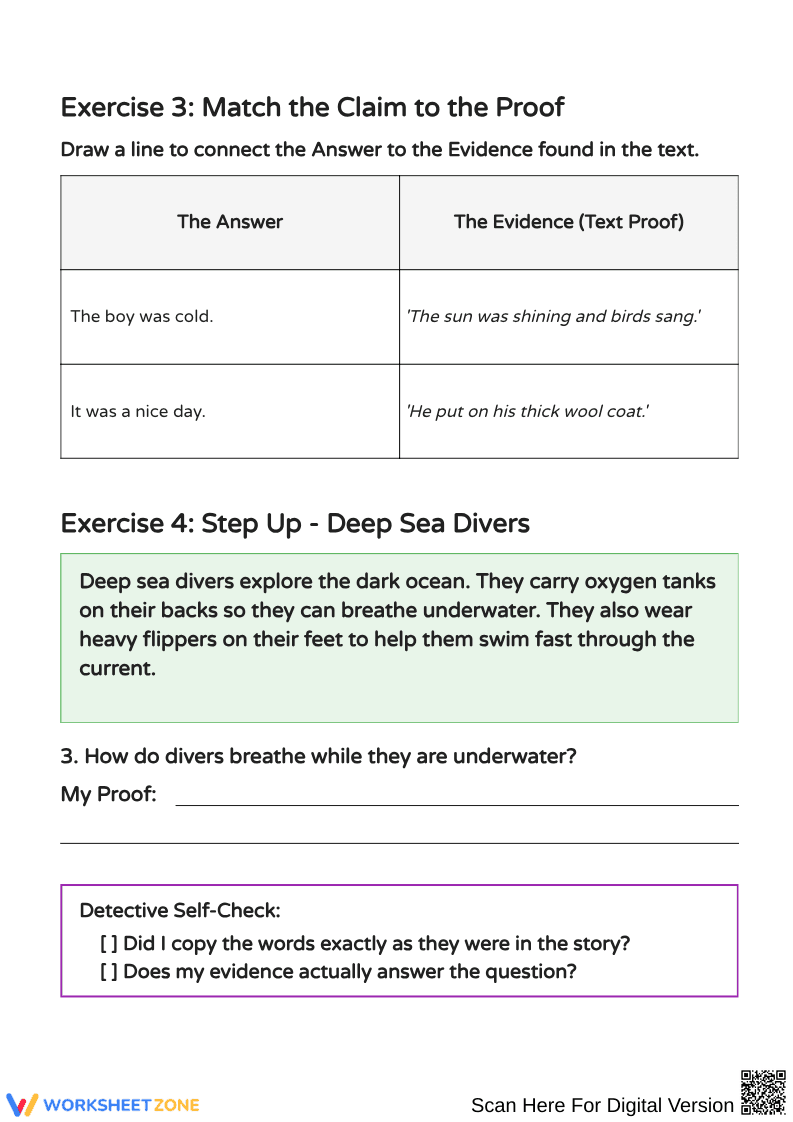 Detective Skills: Finding Text Evidence Activities - Page 2
