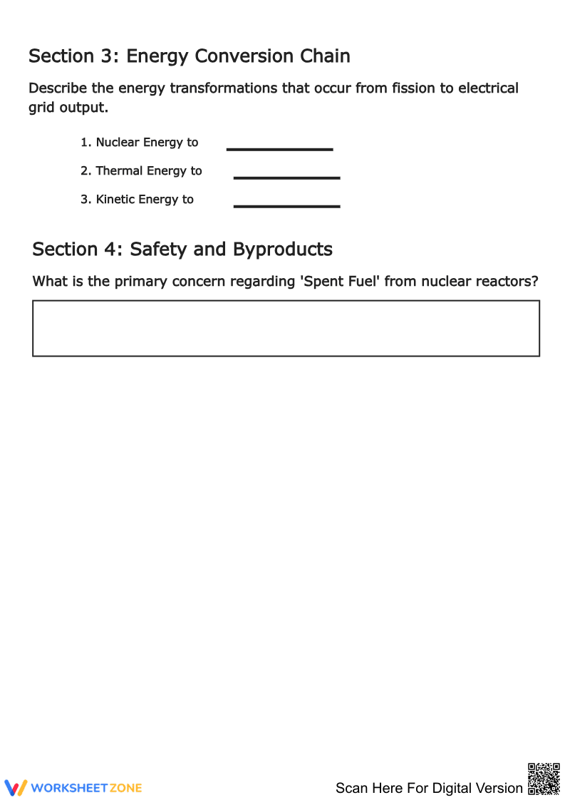 Nuclear Power: The Physics of Fission Worksheet - Page 2