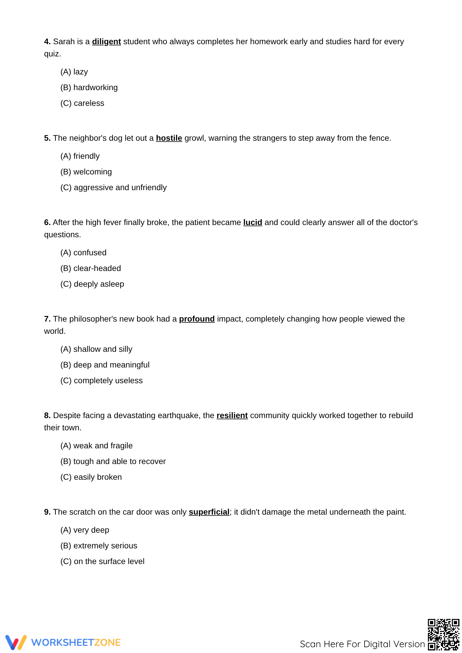 Defining Words: Context Clues - Part 2 - Page 2