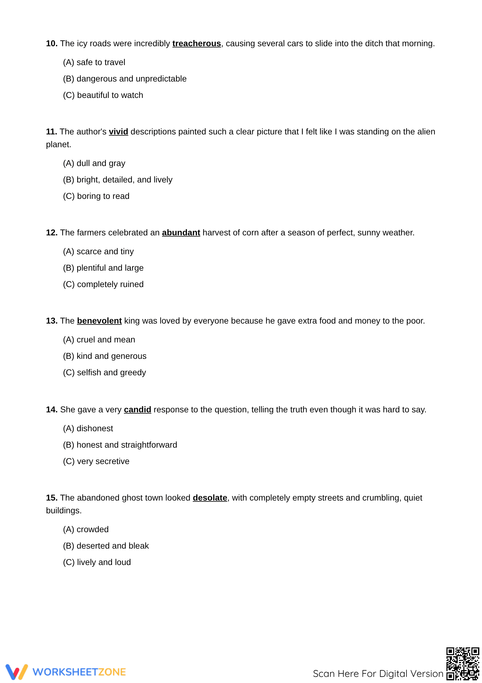 Defining Words: Context Clues - Part 2 - Page 3