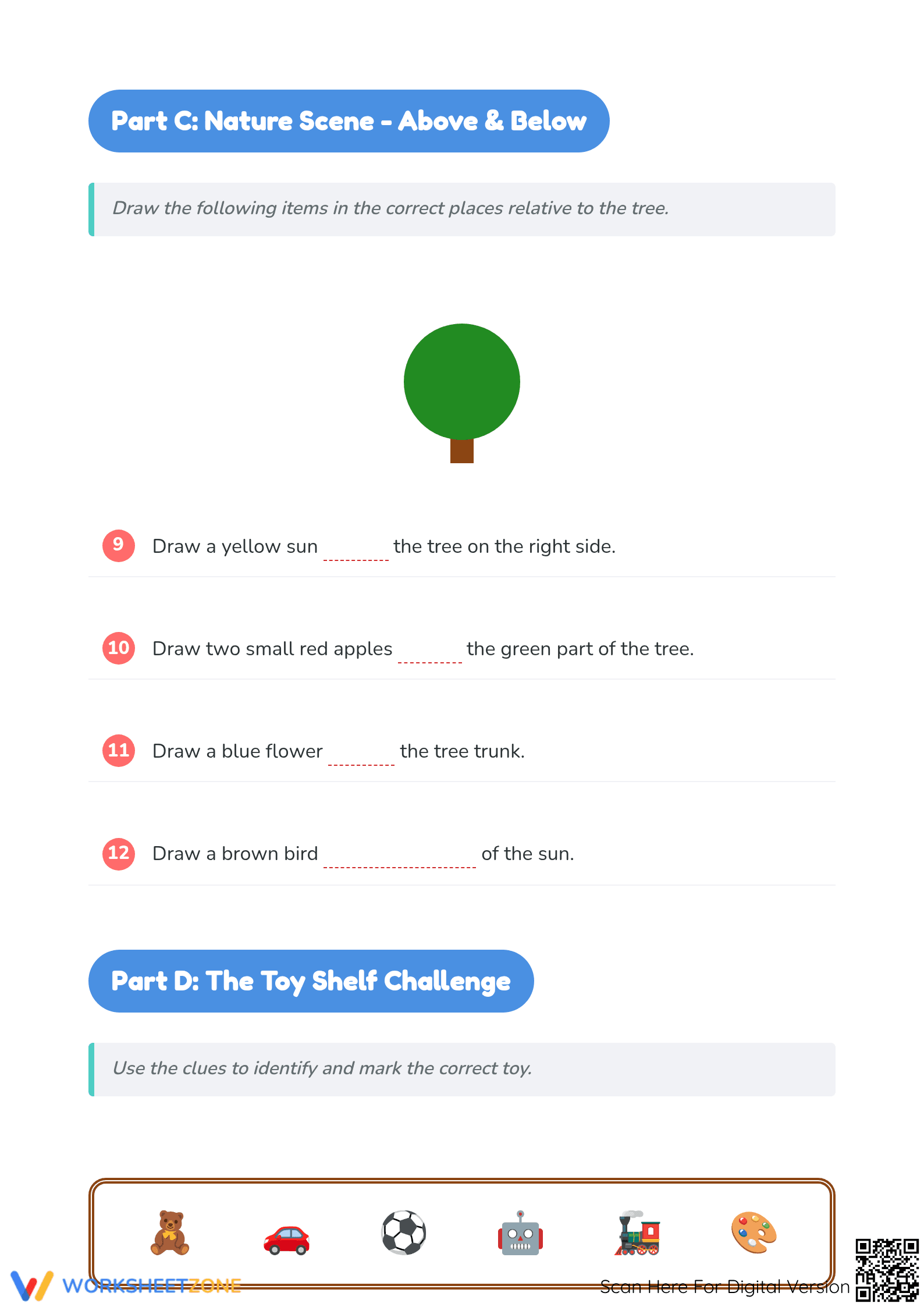 Following Directions Activity - Part 2 Worksheet - Page 3
