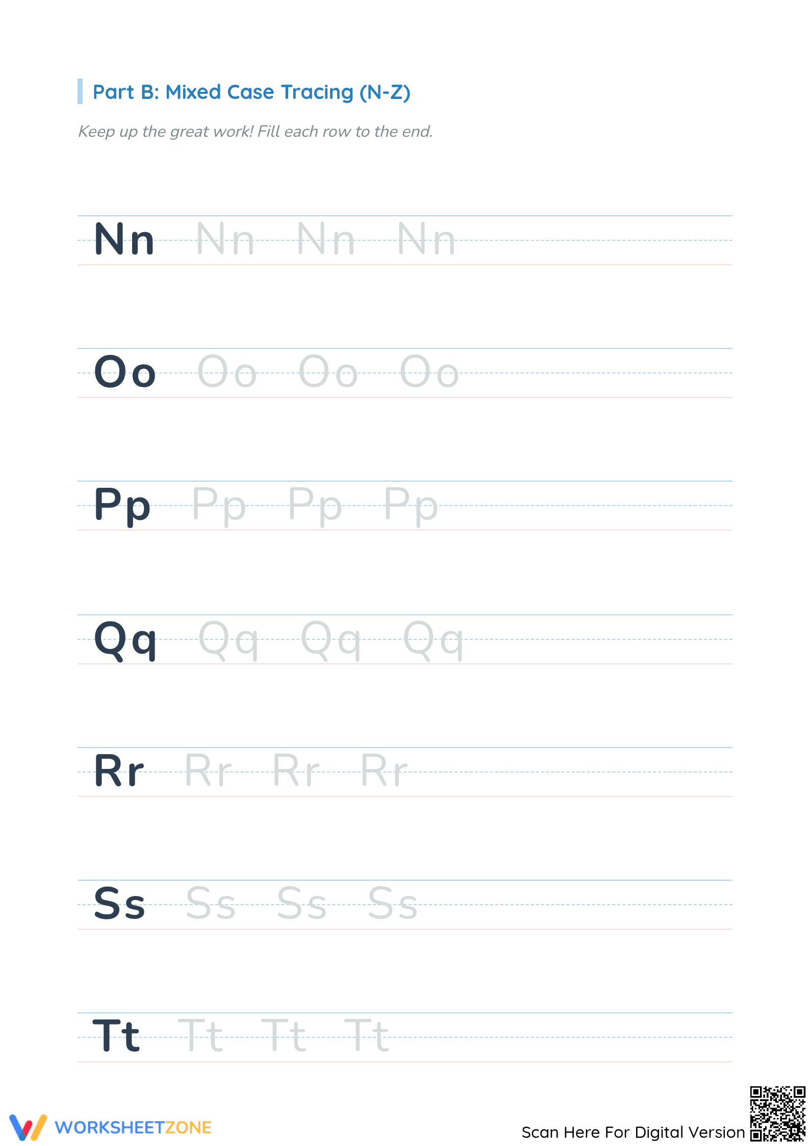 Neat Handwriting Practice: Mixed Case Letters & Simple Words (Part 3) - Page 3