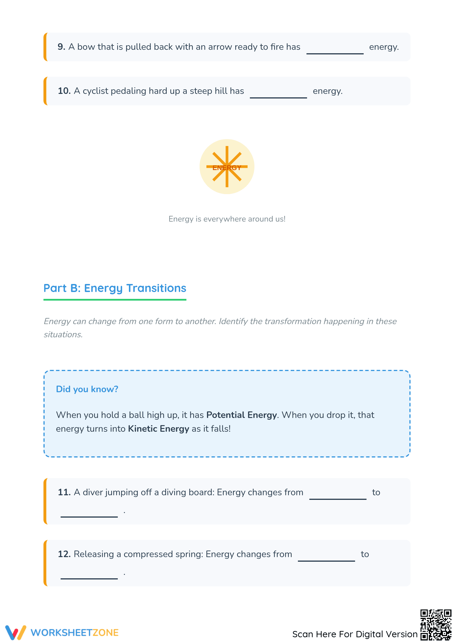 Kinetic or Potential Energy: Identifying Energy Types - Page 2
