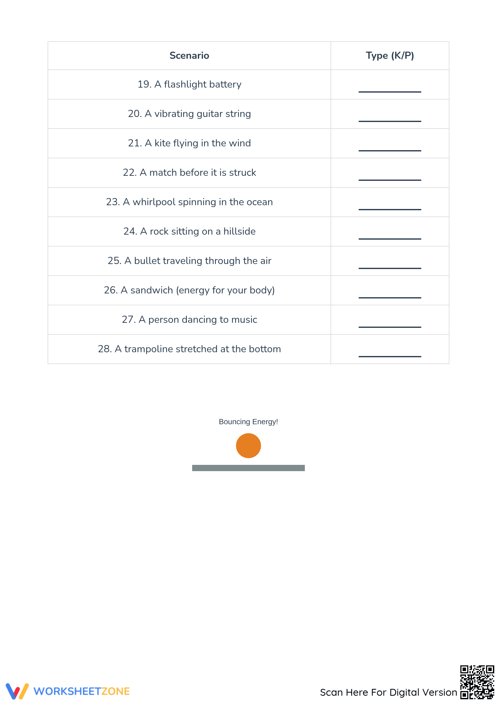 Kinetic or Potential Energy: Identifying Energy Types - Page 4