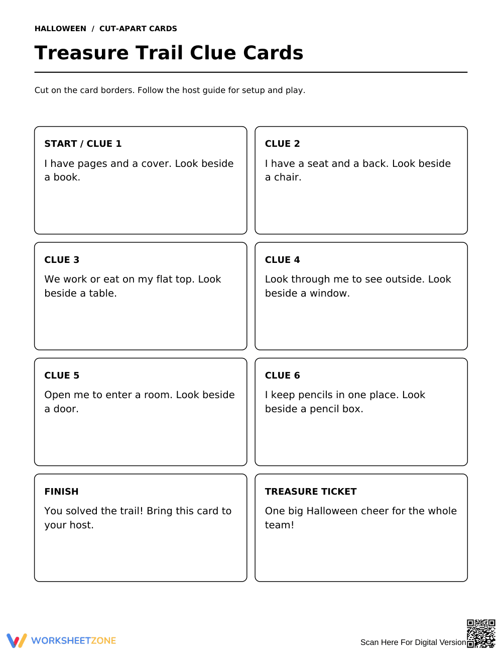 Indoor Halloween Treasure Trail | Printable Activity - Page 2