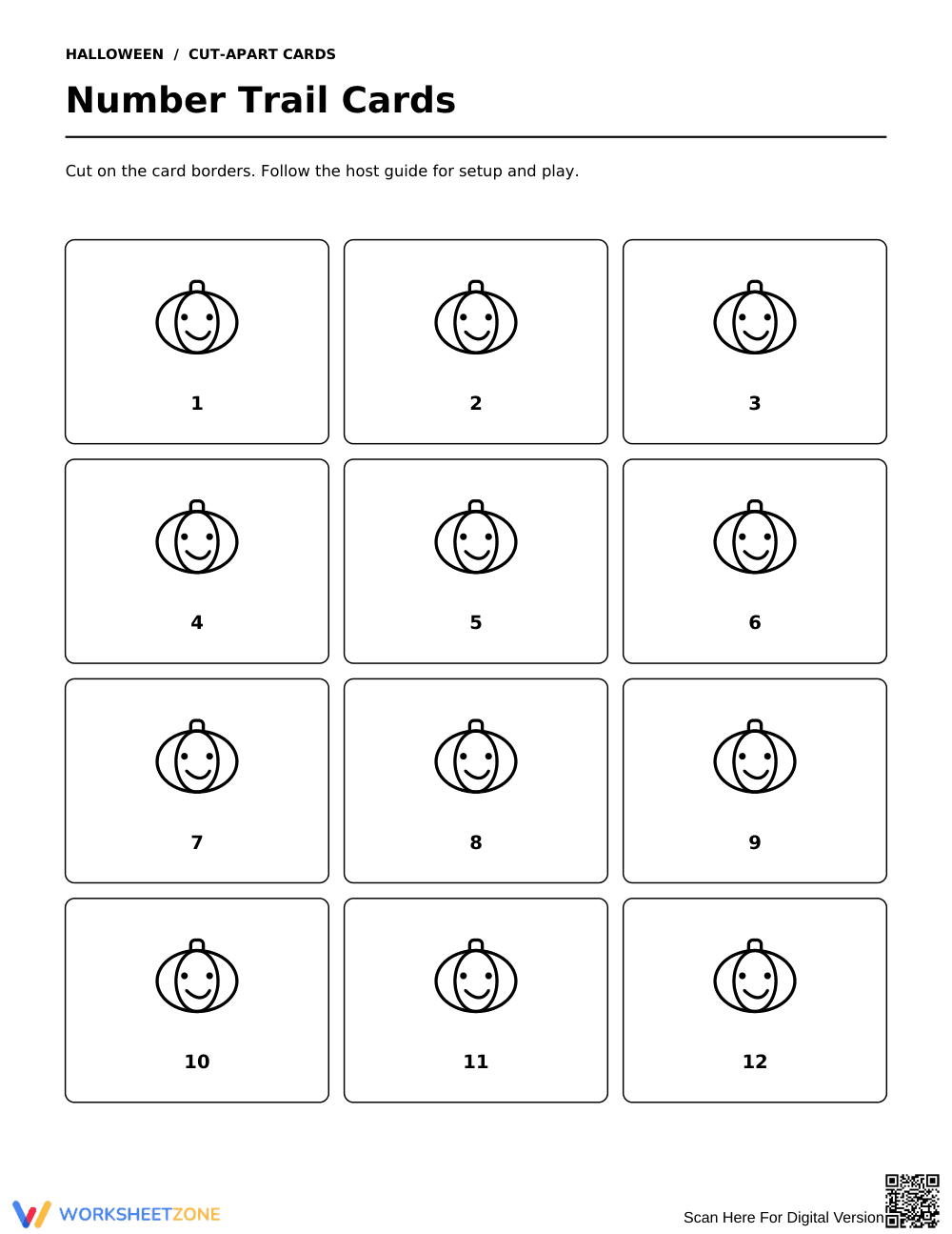 Number Order 1-12 Worksheet | Kindergarten Math Printable - Page 2