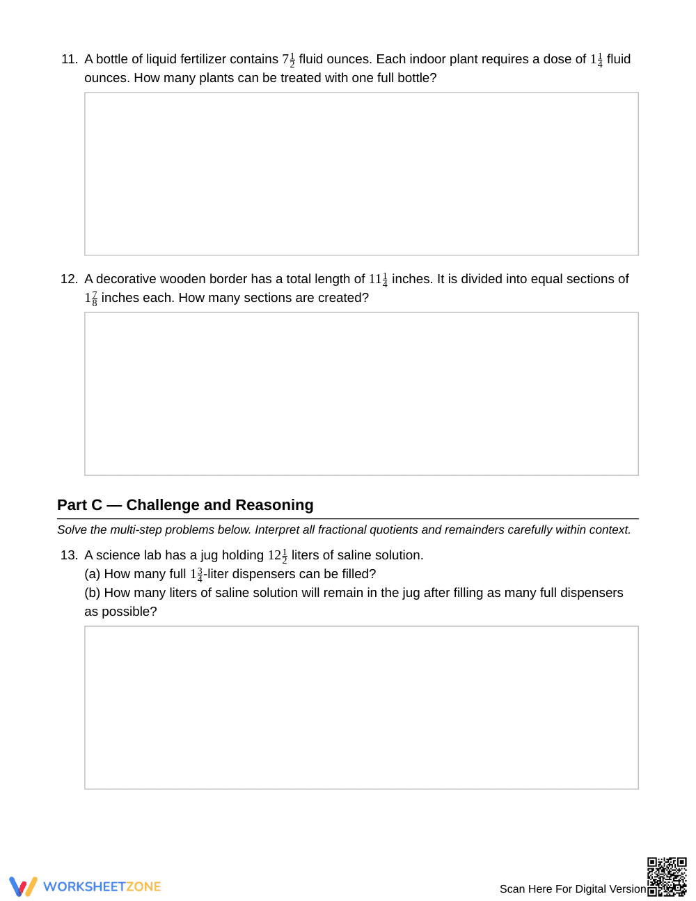 Complete Mixed-Number Division Worksheet | Grade 6 Math - Page 4