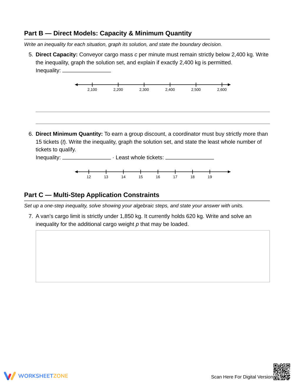 Essential Real Limits Inequality Worksheet | Grade 6 Math - Page 3