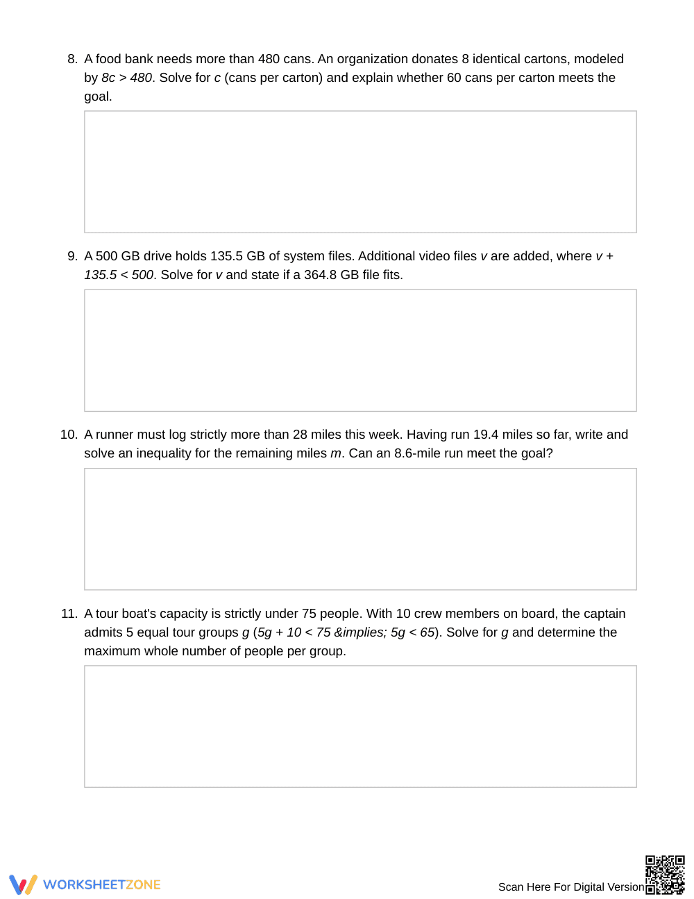 Essential Real Limits Inequality Worksheet | Grade 6 Math - Page 4
