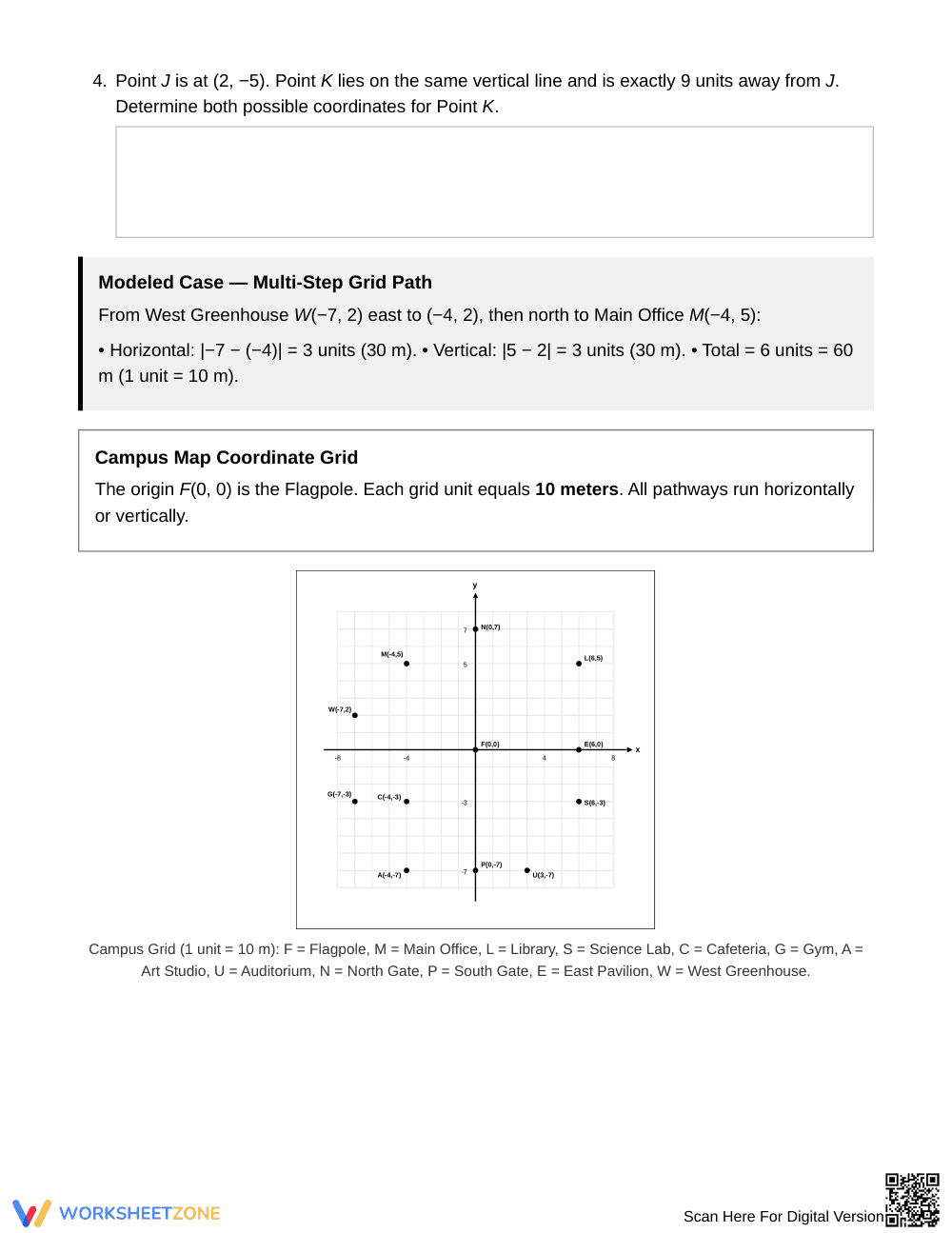 Essential Coordinate Distance Worksheet | Grade 6 Math - Page 2