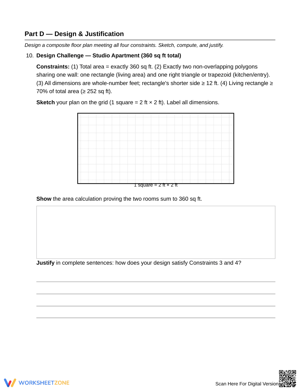 Printable Missing Dimension Area Worksheet | Grade 6 Math - Page 6