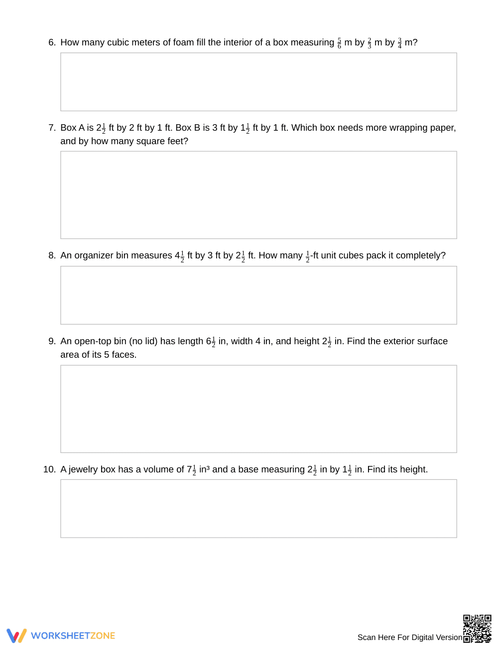 Essential Volume & Surface Area Worksheet | Grade 6 Math - Page 3