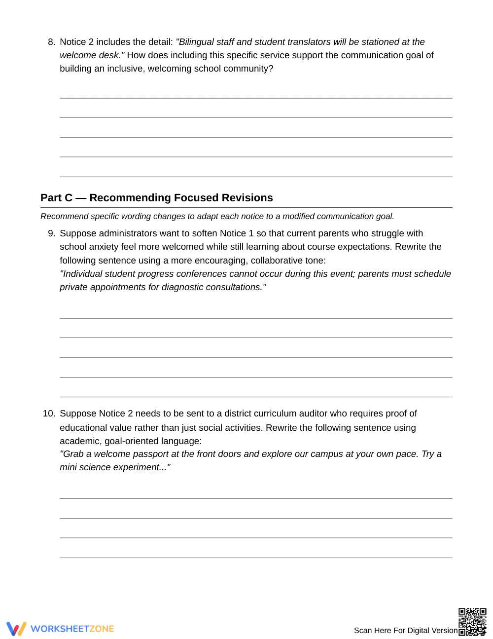 Complete Author's Purpose & Audience Worksheet | Grade 6 ELA - Page 5