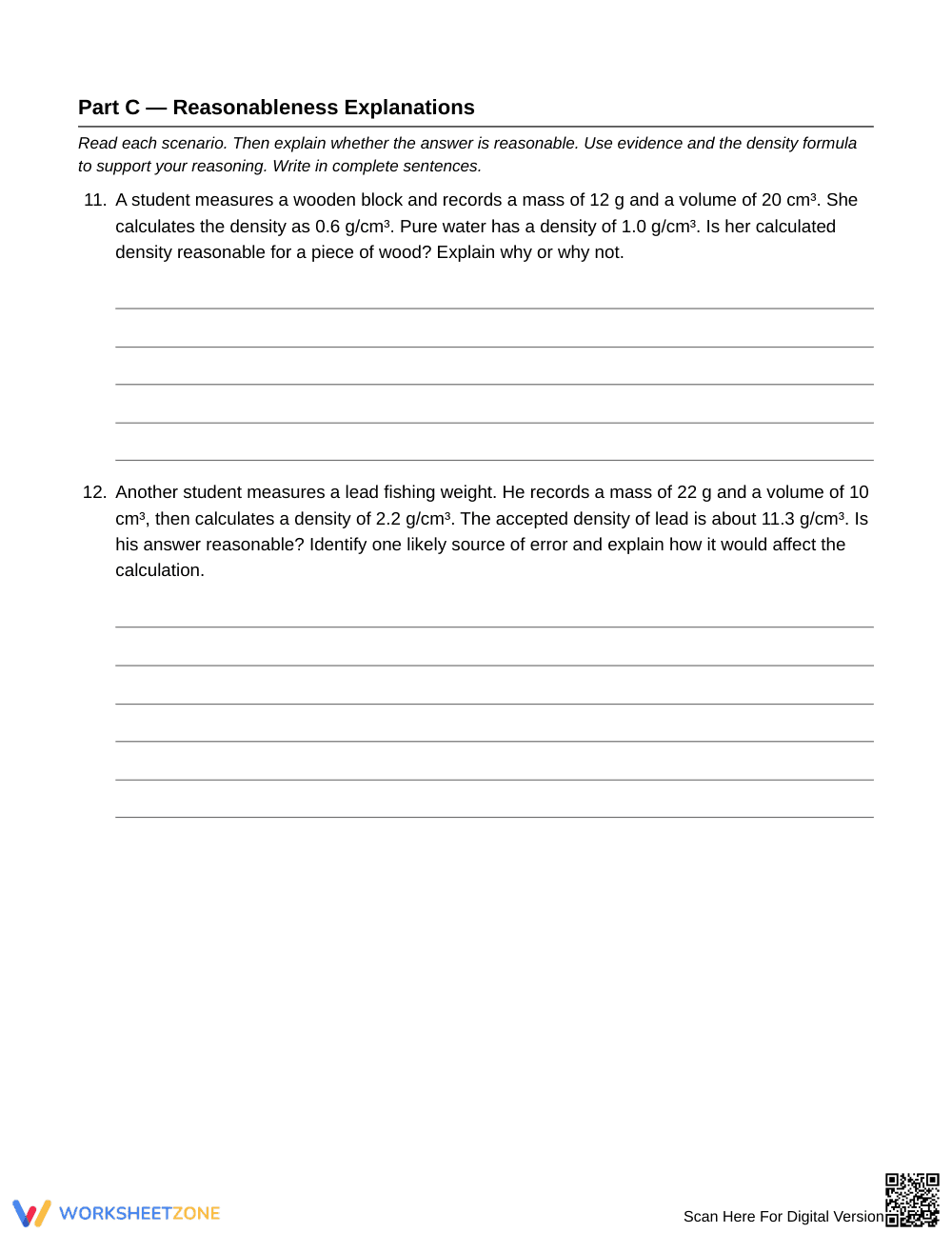 Ready Density, Mass & Volume Worksheet | Grade 6 Science - Page 5