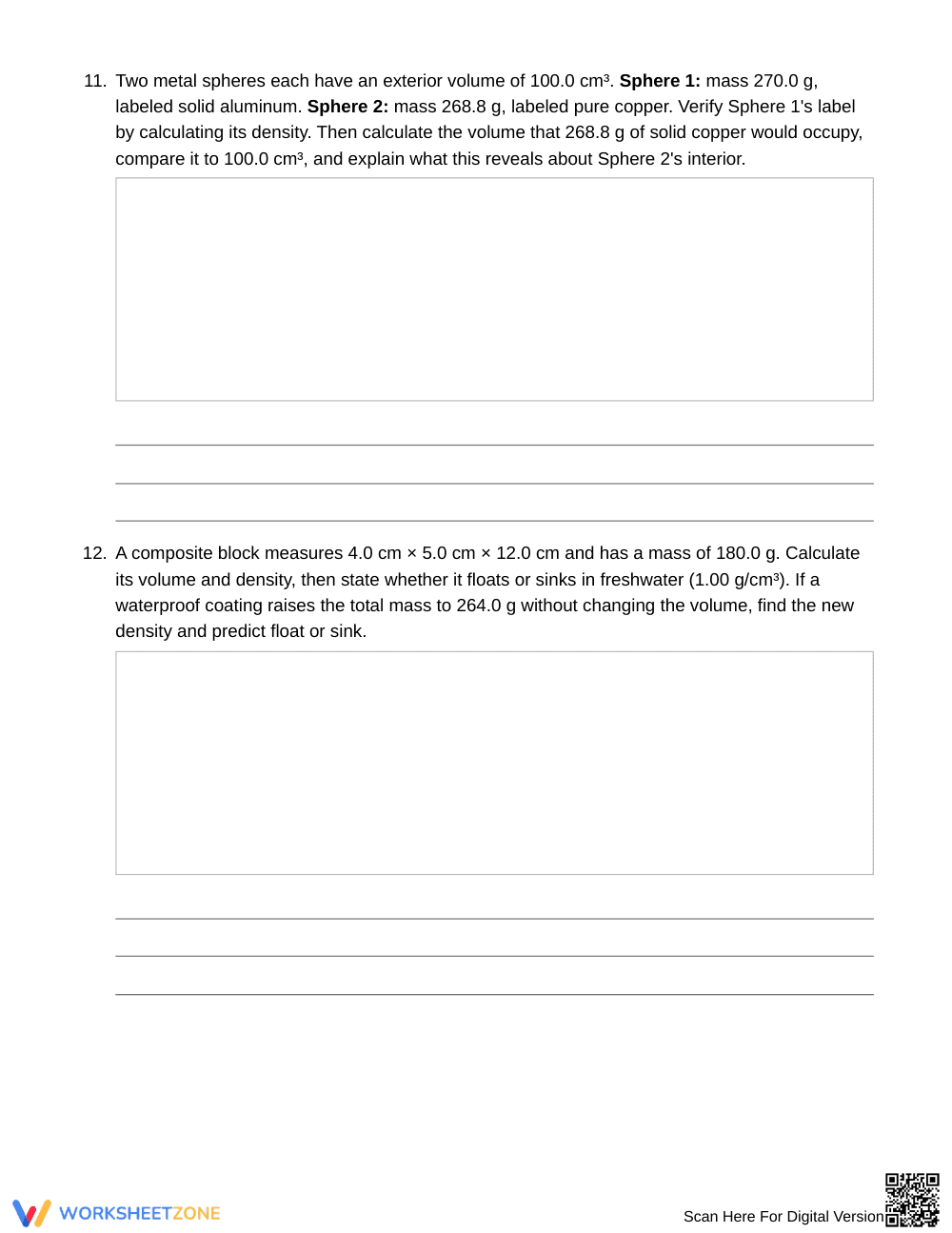 Essential Comparing Density Worksheet | Grade 6 Science - Page 5
